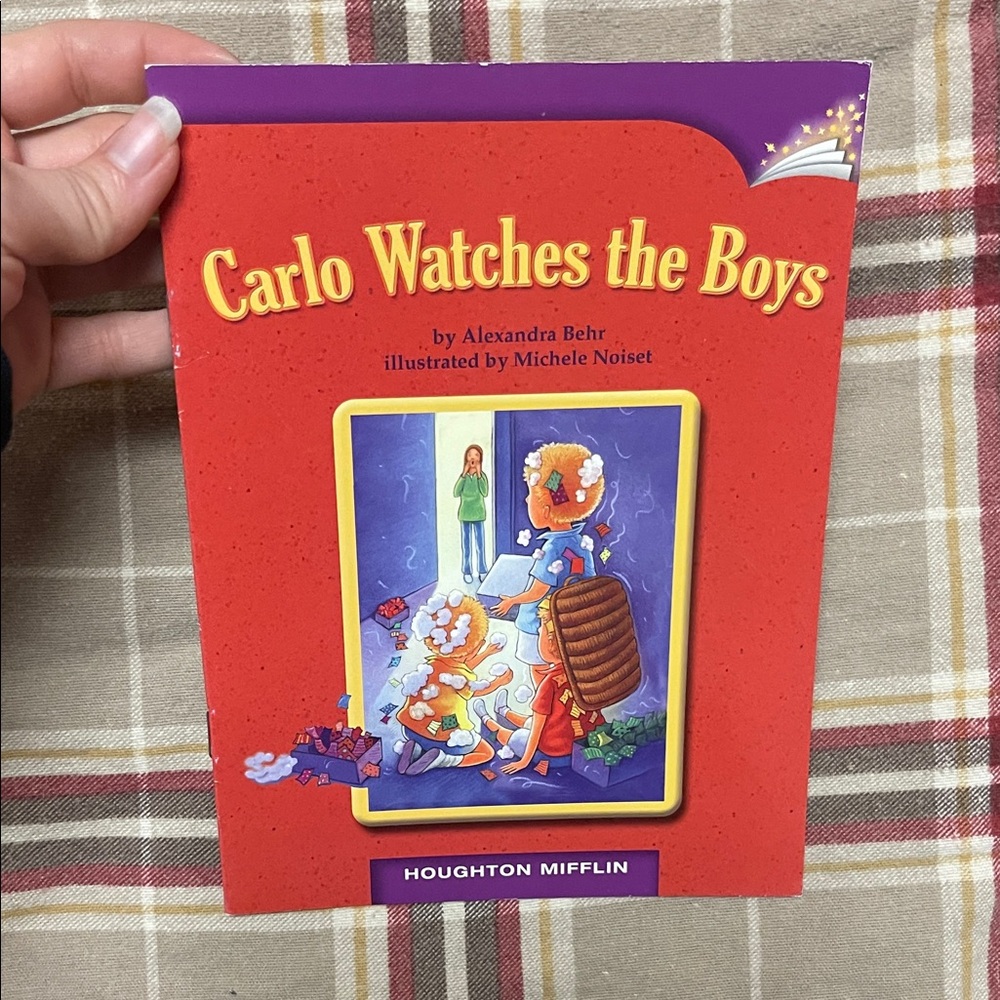 Houghton Mifflin Kids book Carlo Watches the Boys Book Level: M 2nd grade